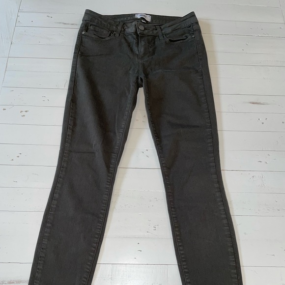 Military Green PAIGE Verdugo Ankle Jeans - Picture 2 of 8